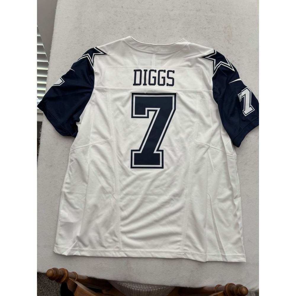 Nike Trevon Diggs Dallas Cowboys Alternate Jersey White Navy Men's 2XL